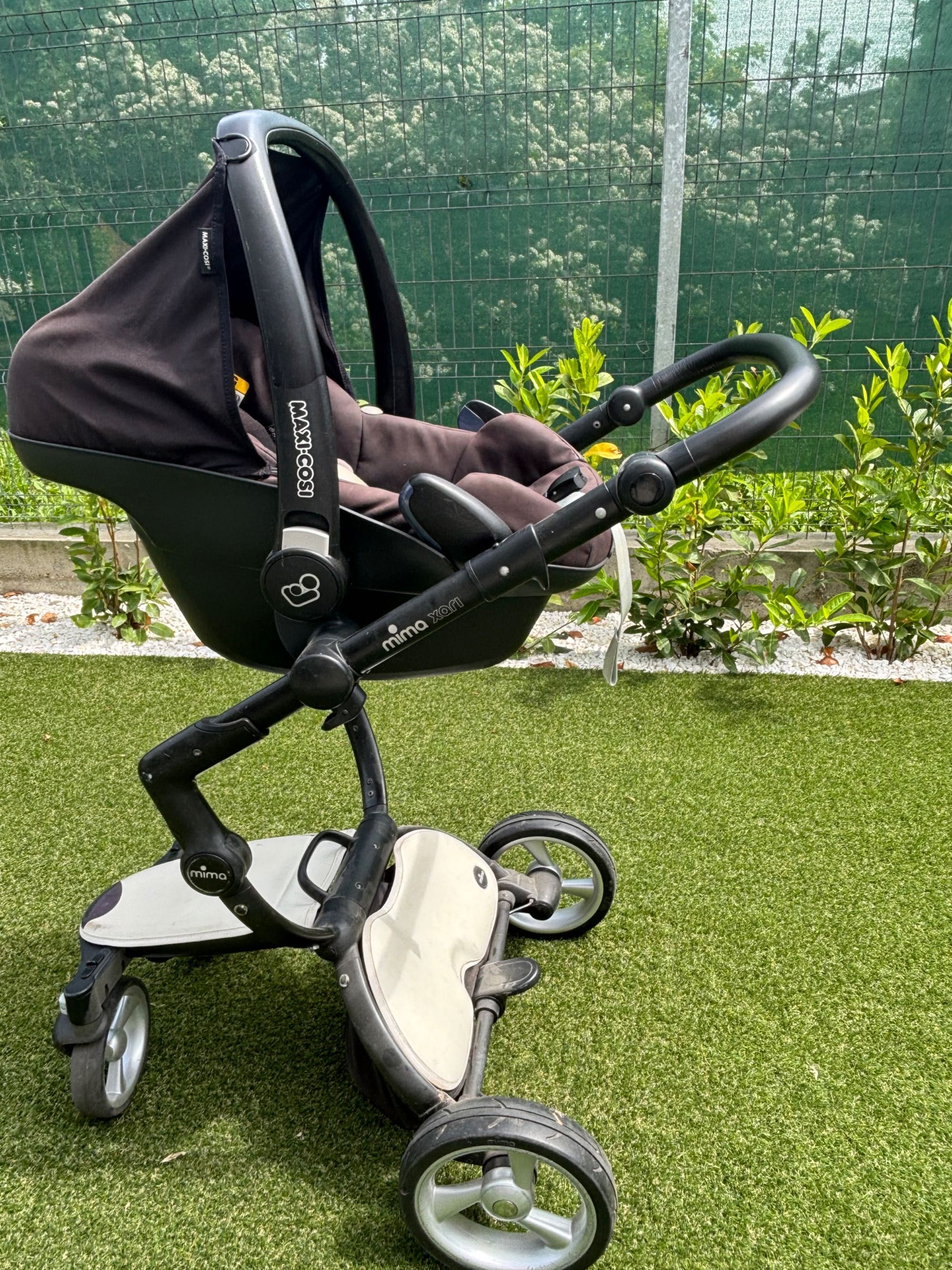 Carucior mima xari 3 in 1 + scoica masina maxi cosi