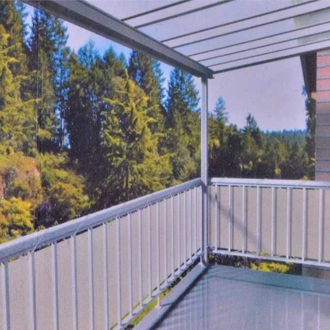 Ограда за балкон, 6x0,75м, Устойчива на UV лъчи Сив, Бежов