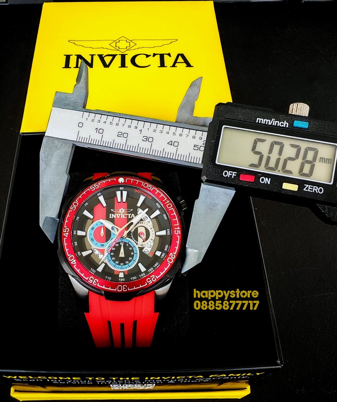 INVICTA Racing Red 50 mm, Инвикта нов ръчен часовник