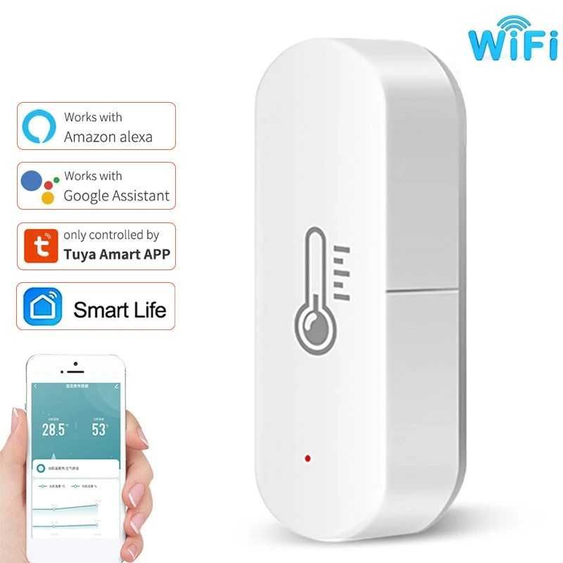 Smart Senzor Temperatura Umiditate Casa WiFi Telefon