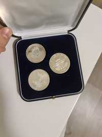 Vând aceste 3 monede din argint 924 ,fiecare moneda greutate 31 grame