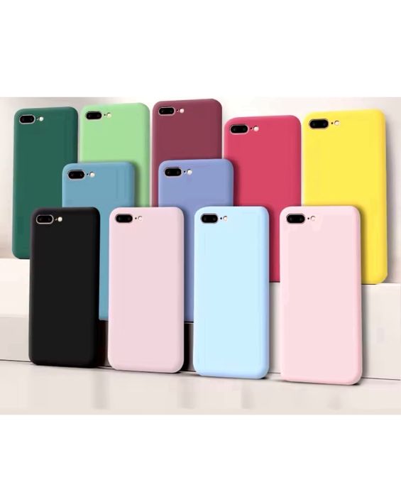 Husa Din Silicon cu Interior Ultra Fin Iphone 7 7 PLUS 8 8 Plus SE 16E