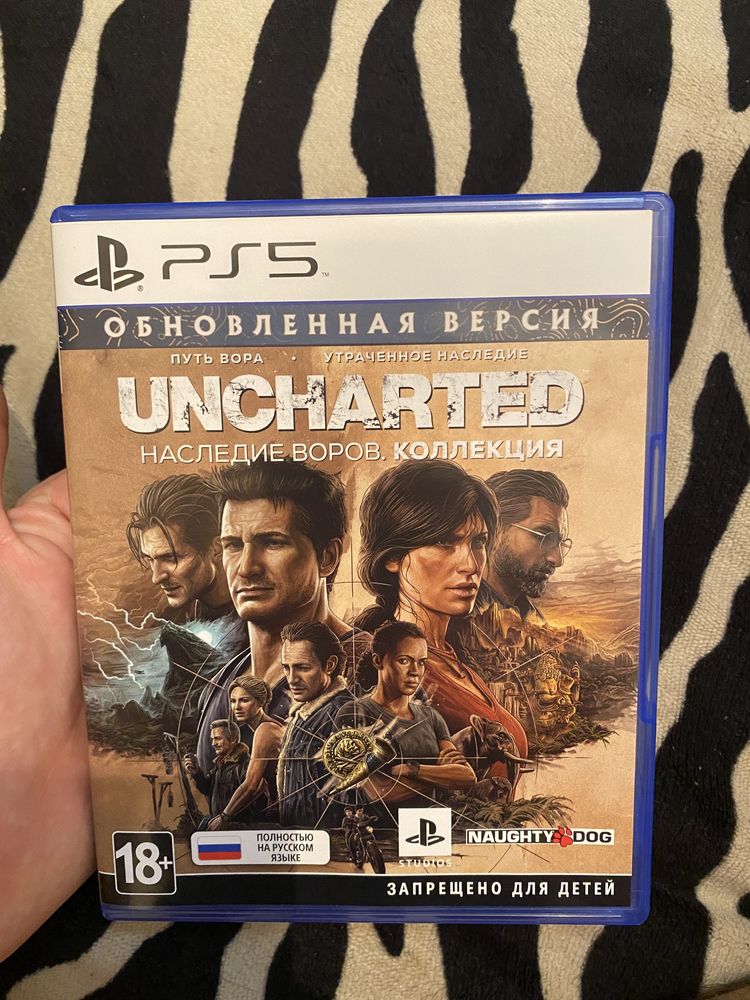 Игра Uncharted коллекция Ps5  ‘’путь вора’’ и ‘’утраченное наследие’’