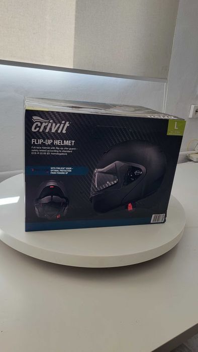 Cască moto Crivit Flip-Up L, vizieră Pinlock, nouă în cutie