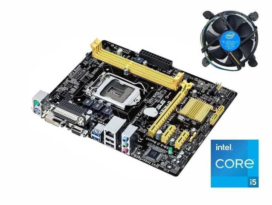 Placa de Baza Asus H81M-D Socket 1150 Generatia 4 + i5 4570+ Cooler