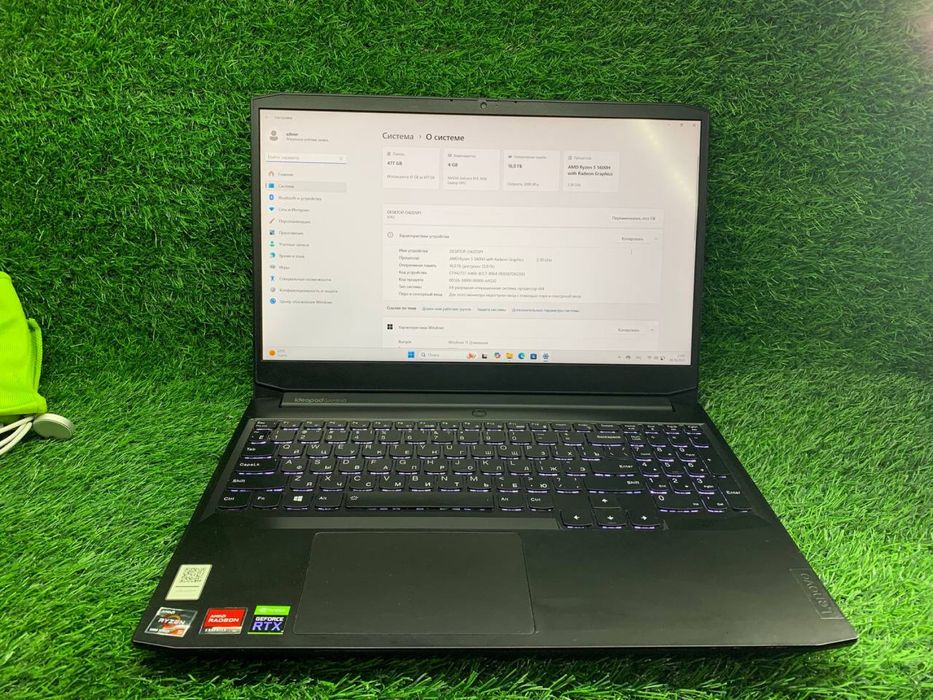 Ноутбук Lenovo Ryzen 5-5 Gen / 16Gb / SSD 512Gb / RTX 3050/ Ломбард ДД