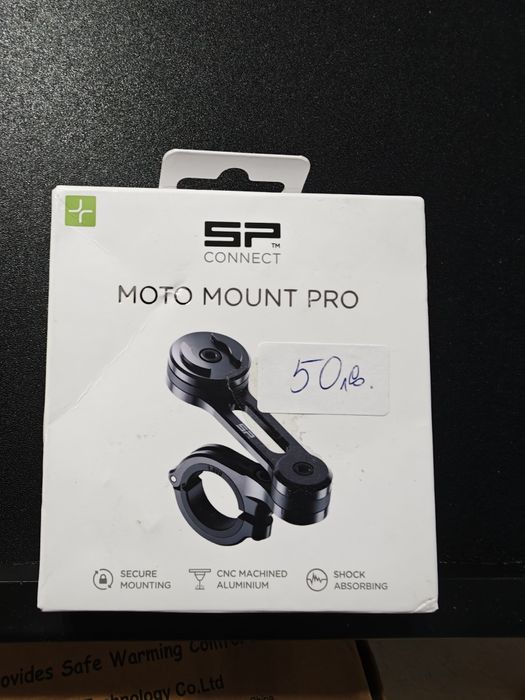 SP Connect Moto Mount Pro – алуминиева стойка за телефон за мотор
SP
