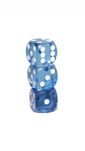 Zaruri de 16 mm albastru deschis de precizie | zaruri barbut precizie