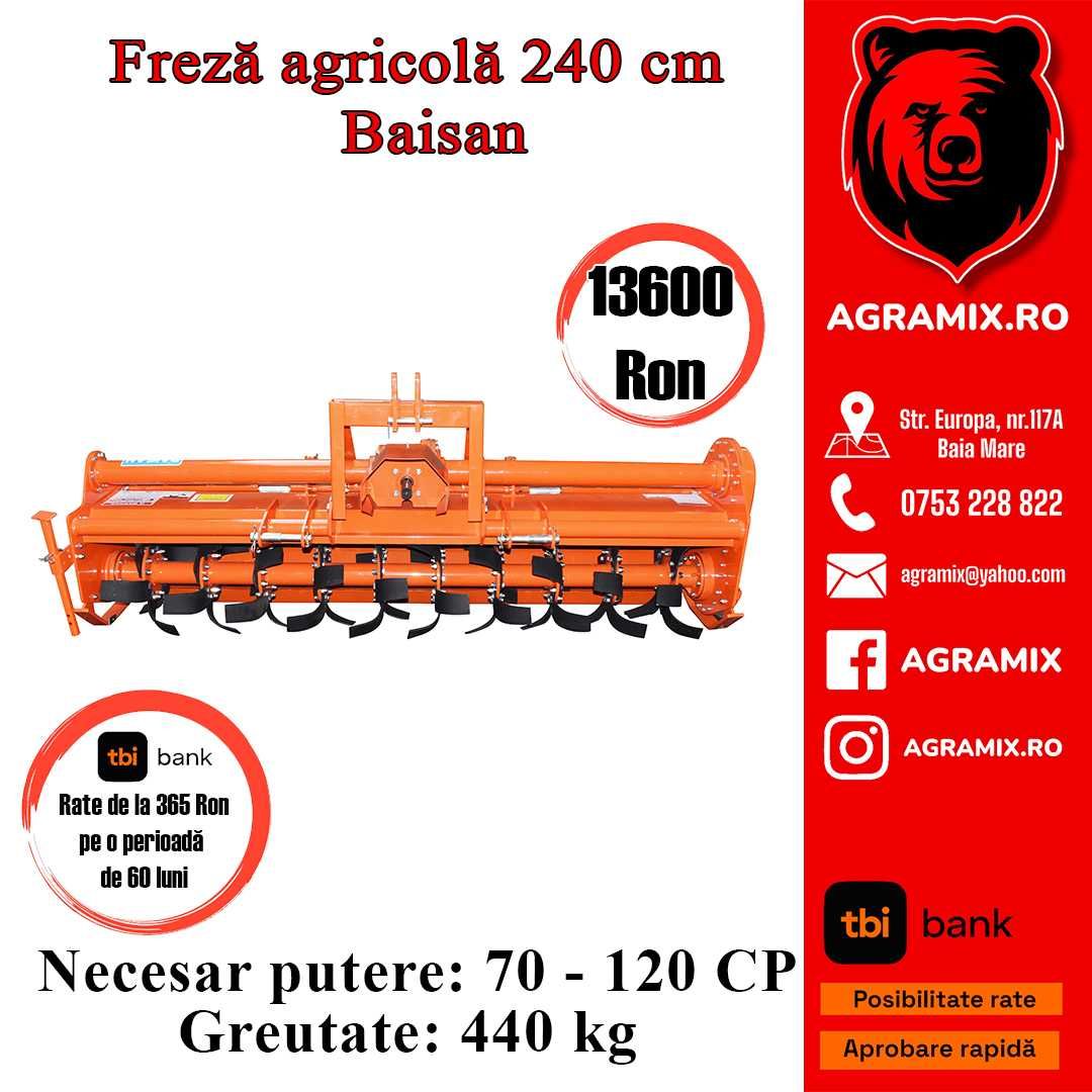 Freza Baisan agricola 140-240cm noua Agramix cardan inclus