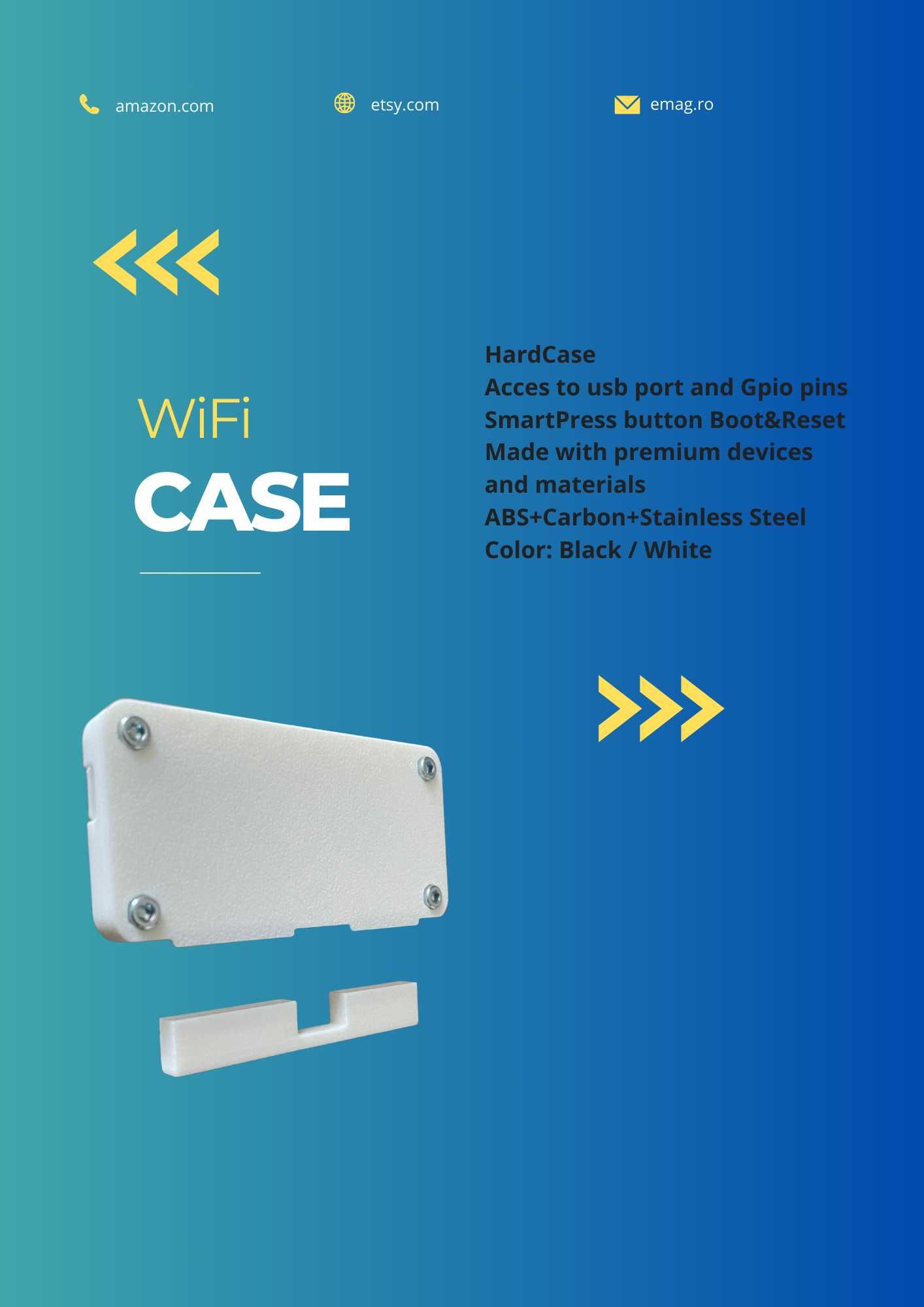 Carcasa pentru placa Wi-Fi compatibila Flipper Zero