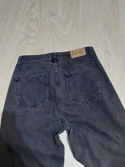 Черни широки дамски дънки