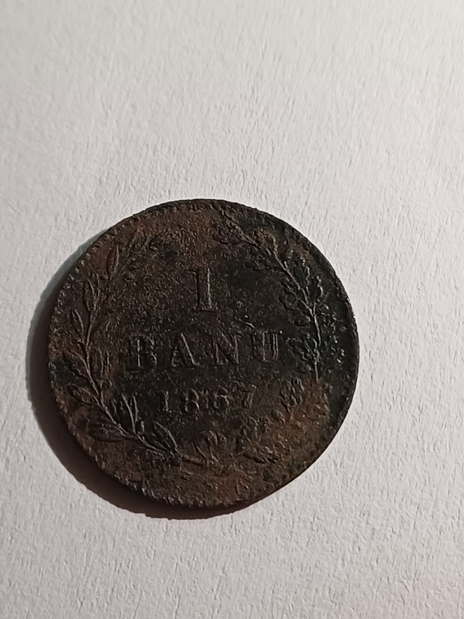 Moneda 1 Banu 1867