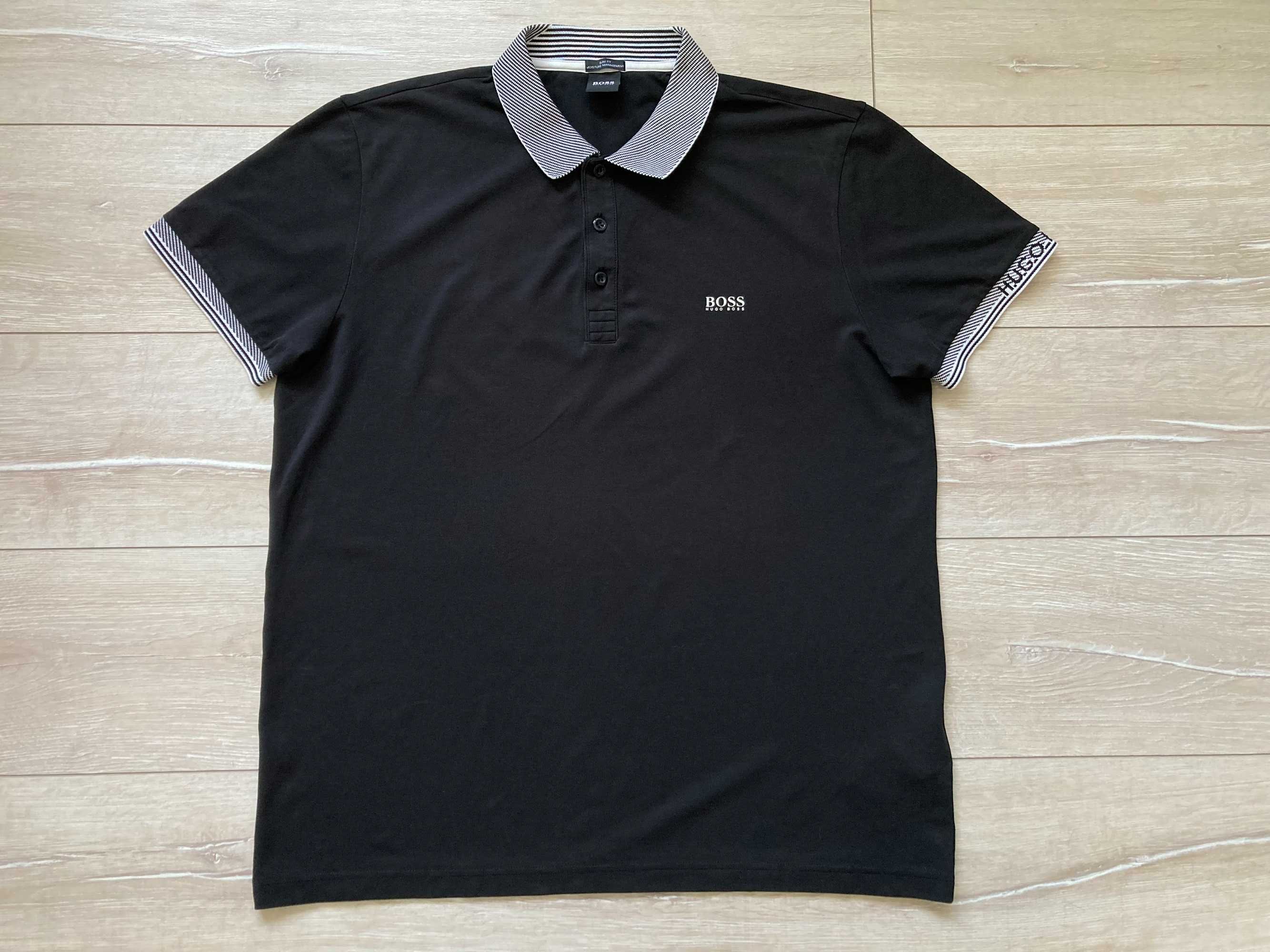 Hugo Boss Paule Moisture Management поло тениска размер XXL Slim Fit