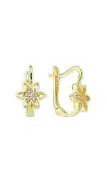 Cercei aur galben copii floricele - DA465