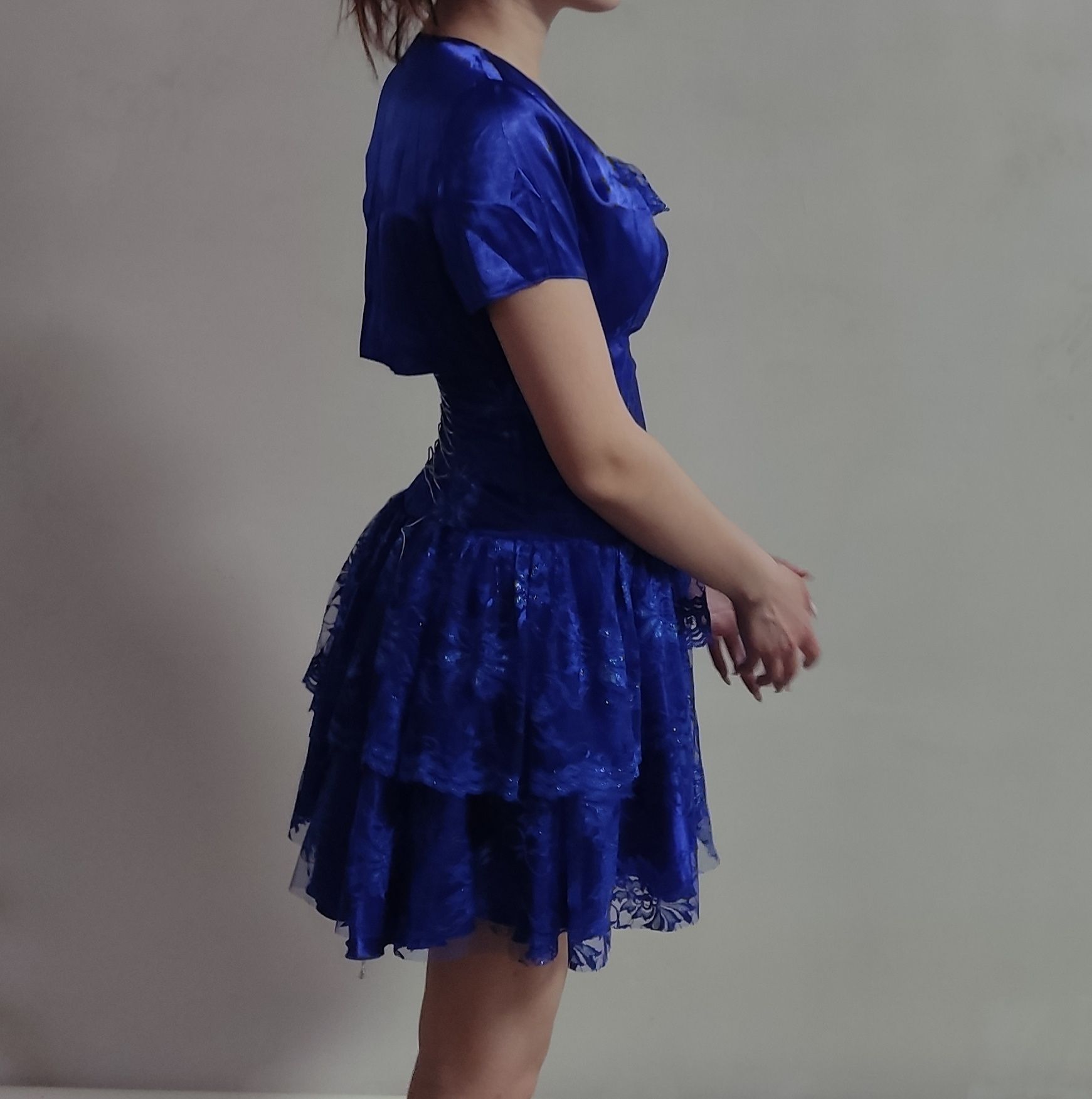 Вечернее платье синее