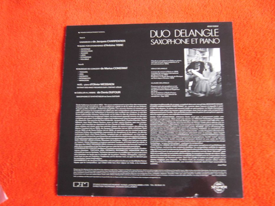 vinil rar Duo Delange Saxophone&Piano Marius Constant