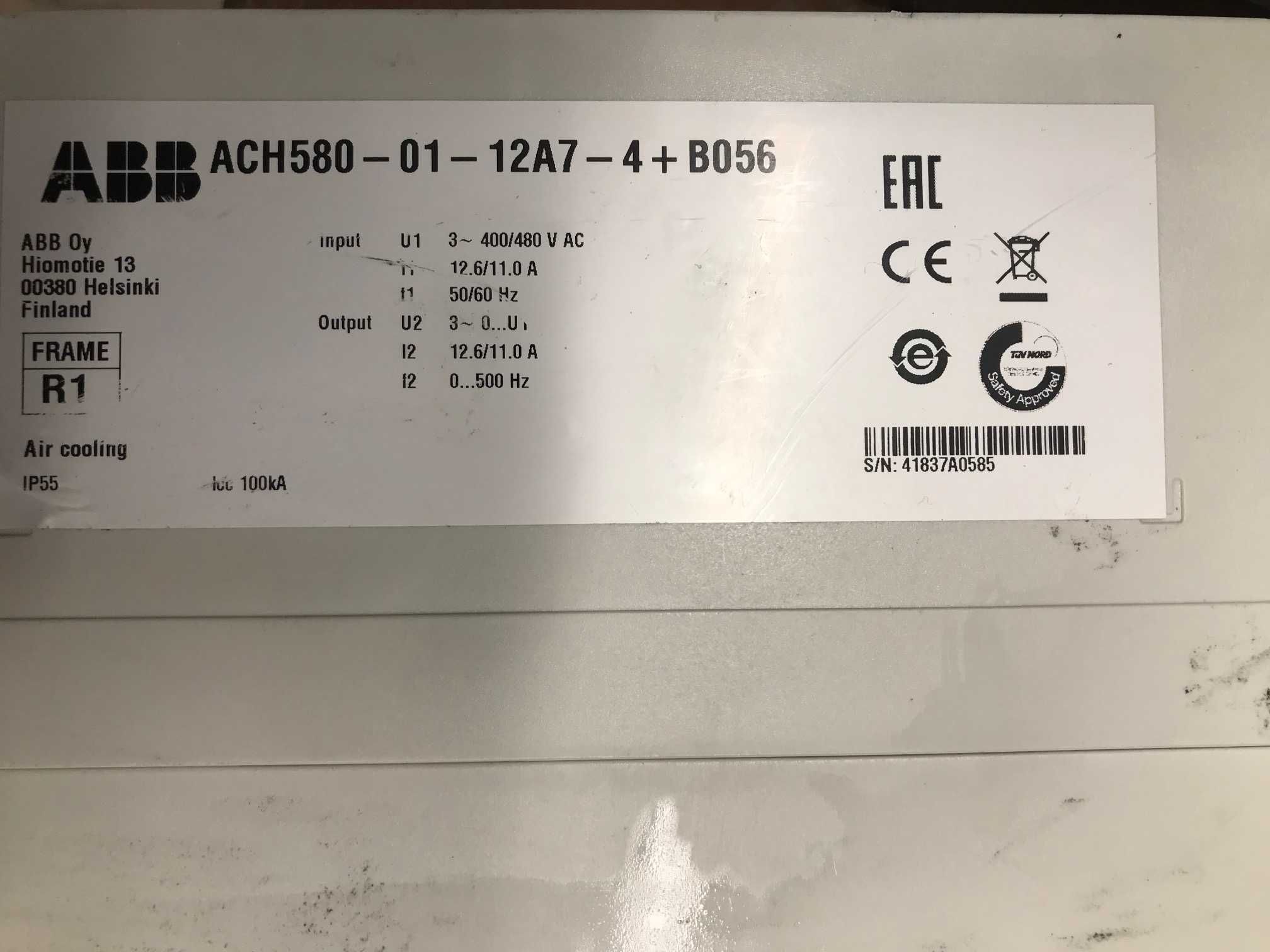 Честотен регулатор (инвертор) ABB ACH580 5.5КW/400V