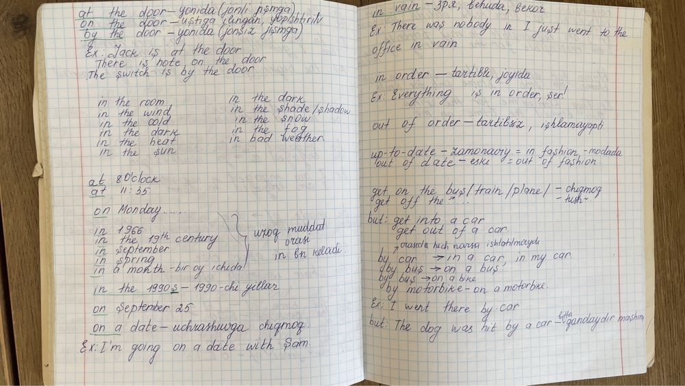 Konspekt yozib beraman/ Пишу конспекты