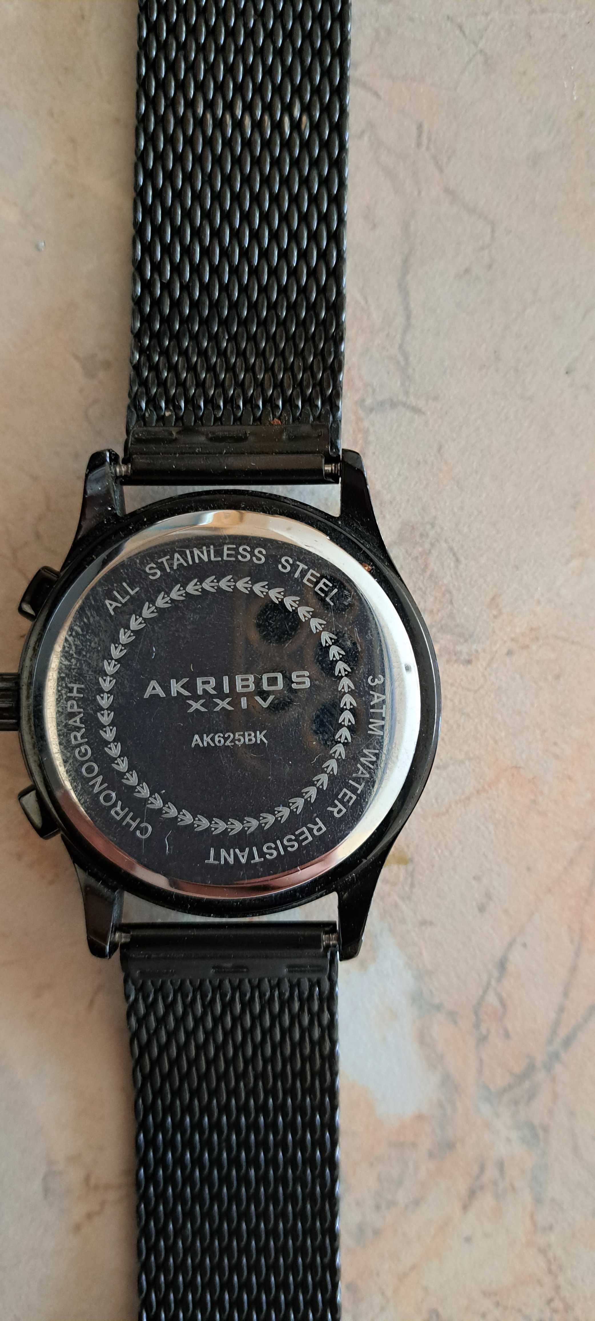 Мъжки часовник Akribos XXIV Ultimate Analog Black Dial - AK625BK