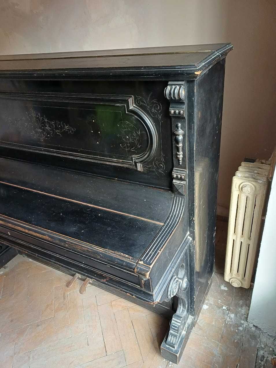 Pianina Pian Hermann Mayr Mayr ST Petersburg Placa de Bronz