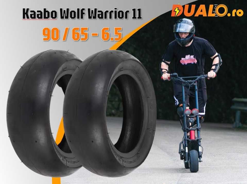 SET 2 Cauciucuri  90/65-6.5 Slick pentru trotineta Kaabo Warrior 11