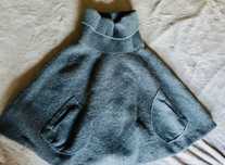Poncho elegant din lână GAP, mărime XS/S/M