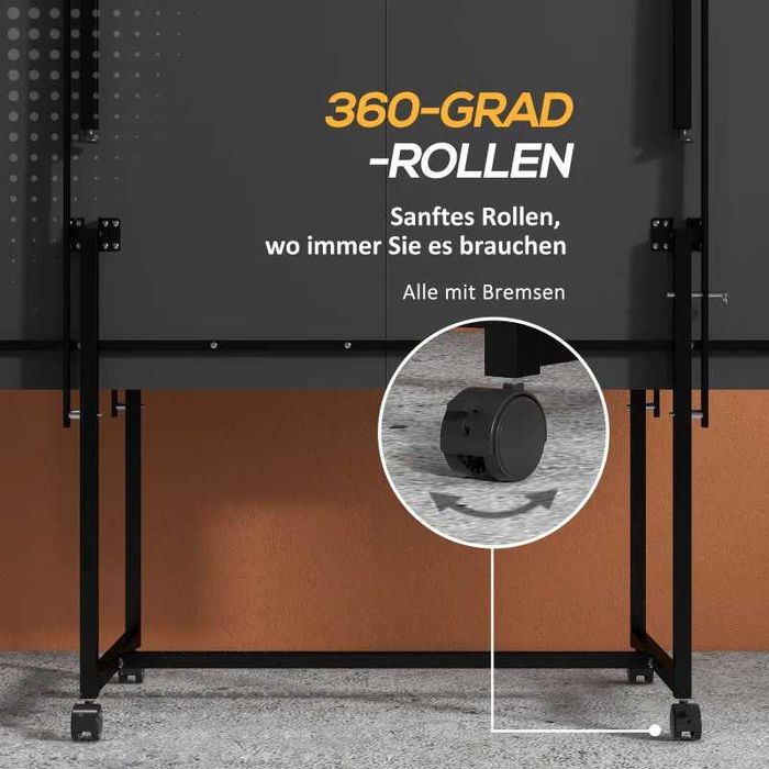 Маса за тенис на маса SPORTNOW, сгъваема, мобилна