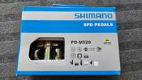 Pedale SPD Shimano PD-M520 (mtb/gravel) noi