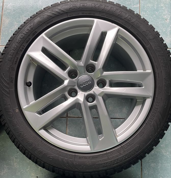 Jante aliaj R17 originale AUDI A4 B8 B9 225/50/17 iarna Dunlop Sport