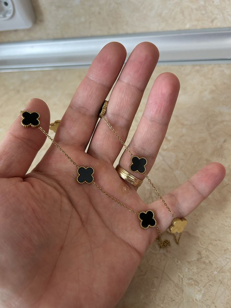 Елегантно колие в стил Van Cleef & Arpels Alhambra
