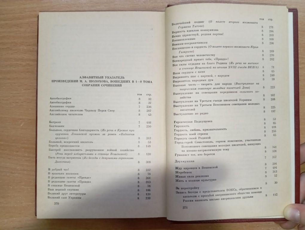 Михаил Шолохов, полное собрание сочинений в 8 томах