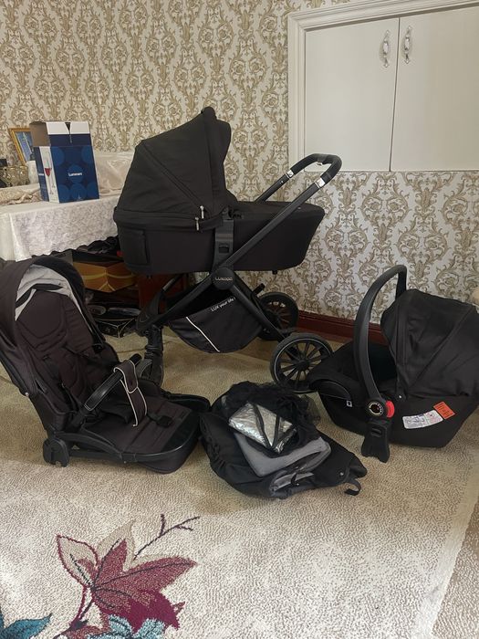 Коляска 3в1 люлька, авто кресло, прогулочный блок