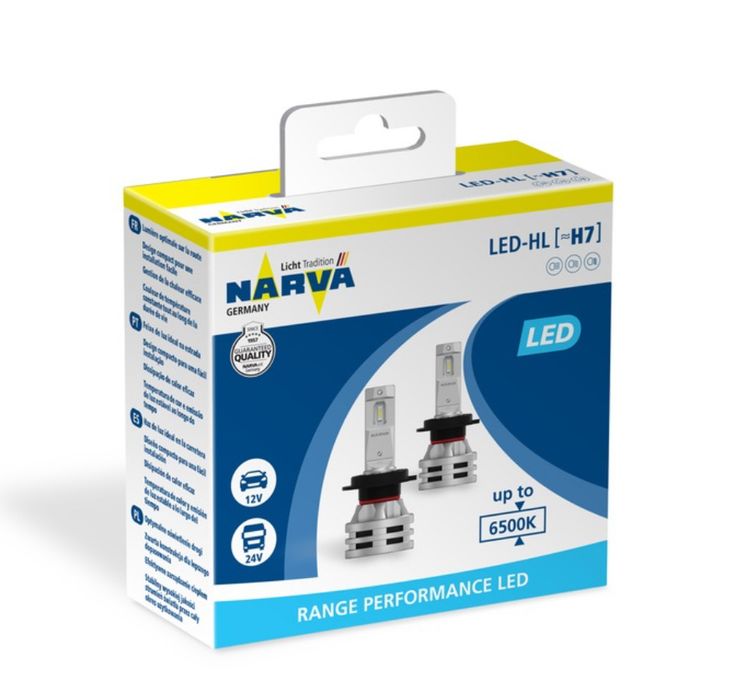 Крушки Narva LED H1, H3, H4,H7, H11, HB3/4 Range performens