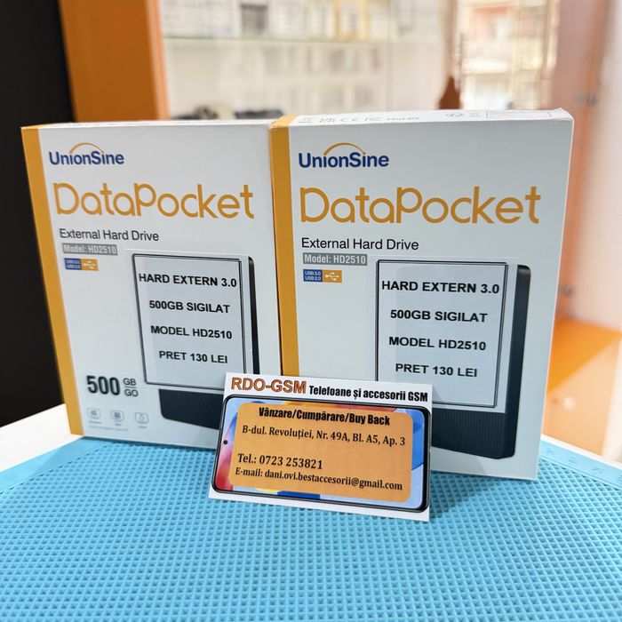 Hard Extern 500GB 3.0 Unionsine Sigilat/Garantie