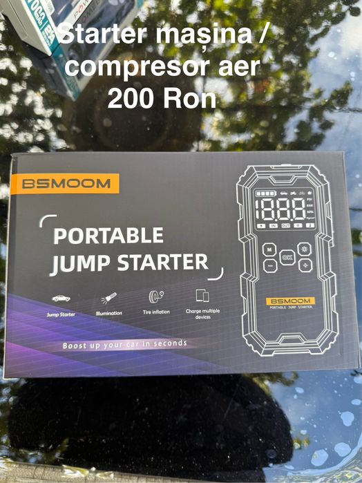 Jump starter masina compresor