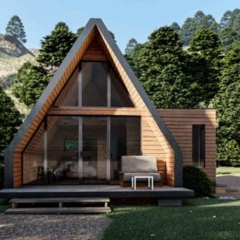 Executam cabane tip A frame (Acceptam variante auto)