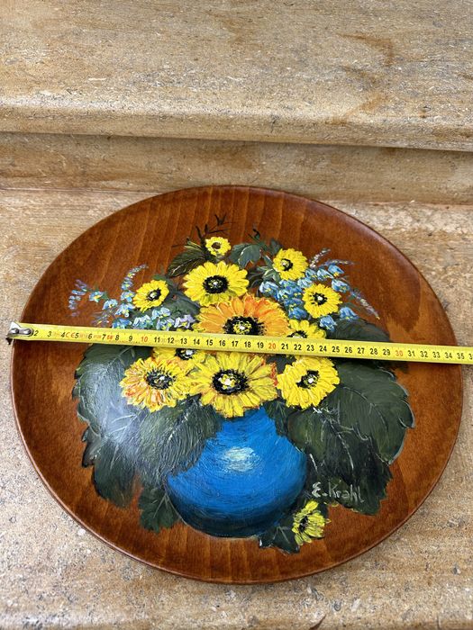 Pictura/tablou ulei pe lemn semnat