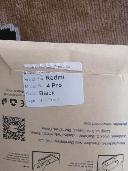 Продам стекло xiaomi redmi 4 pro black