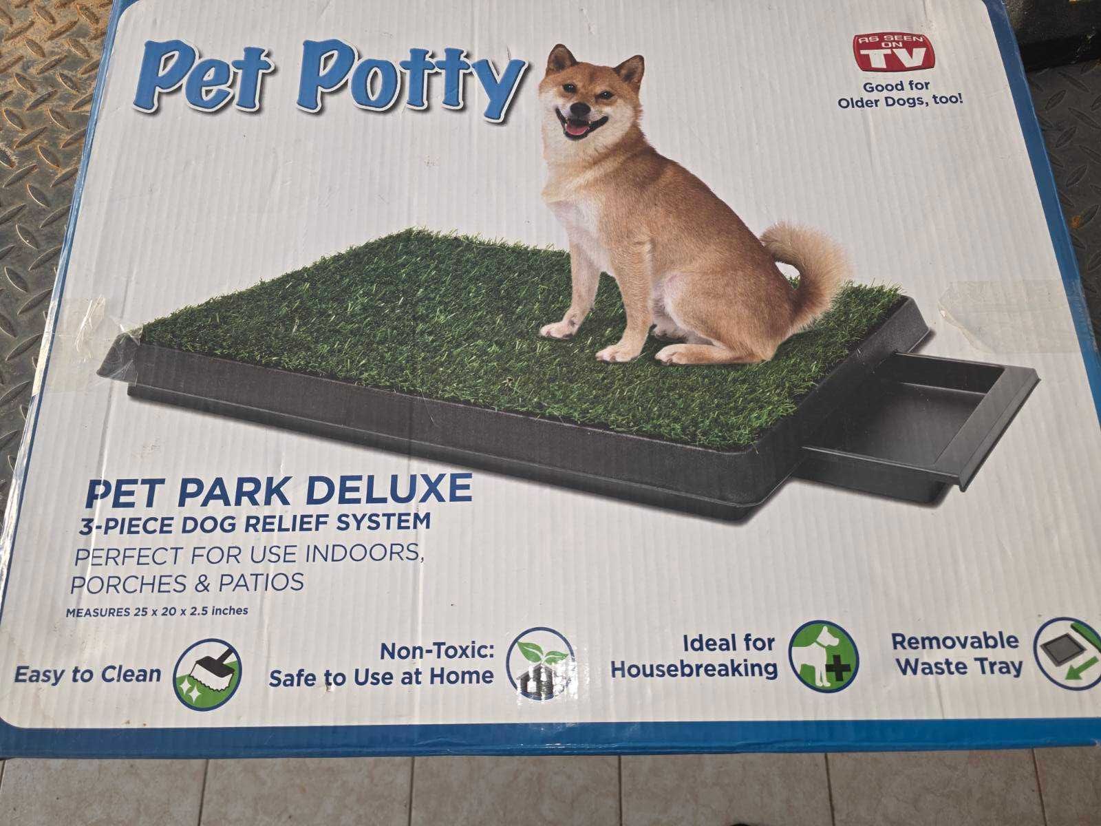 Pet Potty кучешка тоалетна с отделение за течности