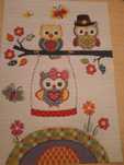 Covor alb cu bufnite 120 cm x 170 cm, Diego, pt camera fetita