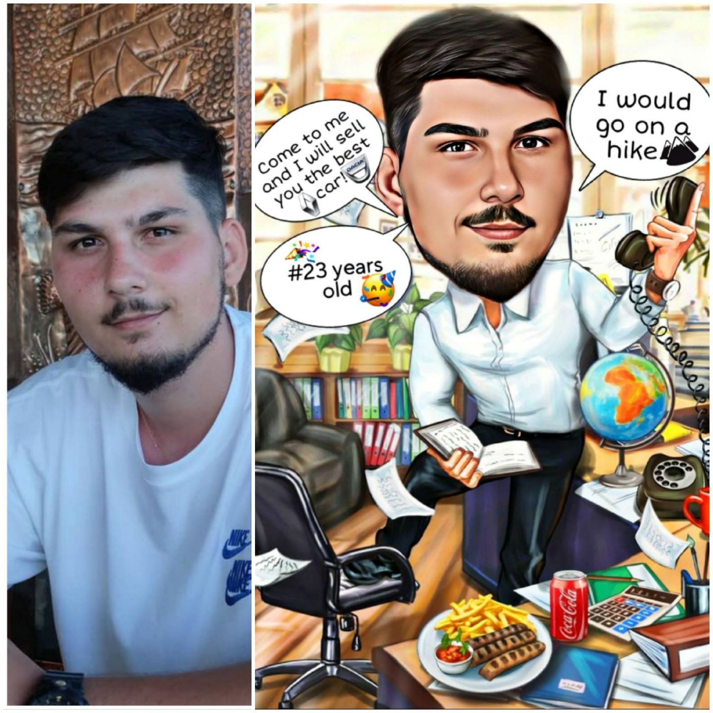 Realizez caricaturi personalitate la comandă