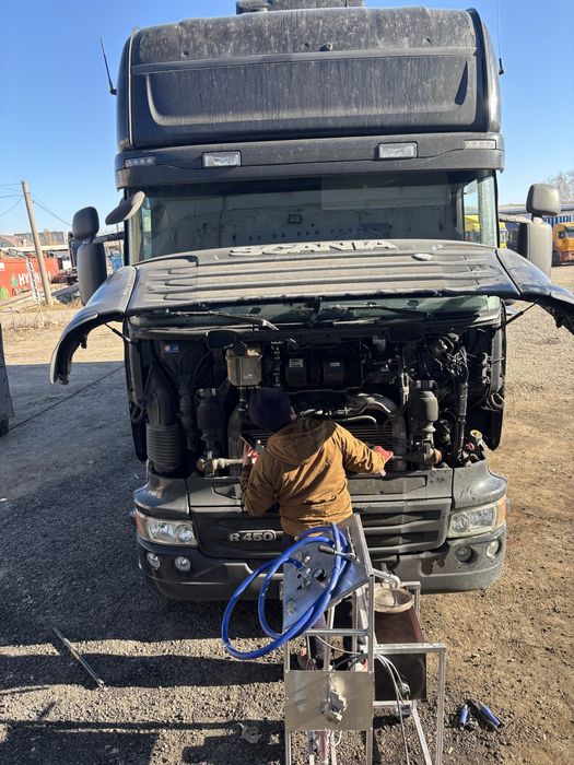 Промывка печки грузовых машин