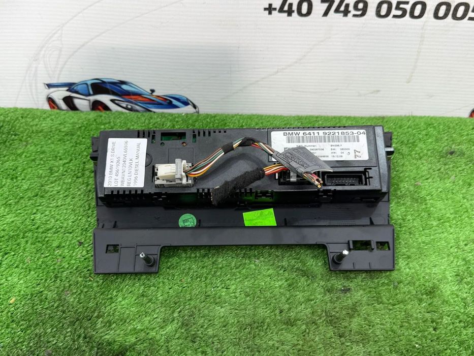 PANOU COMANDA CLIMA BMW X1 E84 SDRIVE 18D 2.0 DIESEL 2010 COD OEM 64119221853 6411922185304 9221853 2009-2015