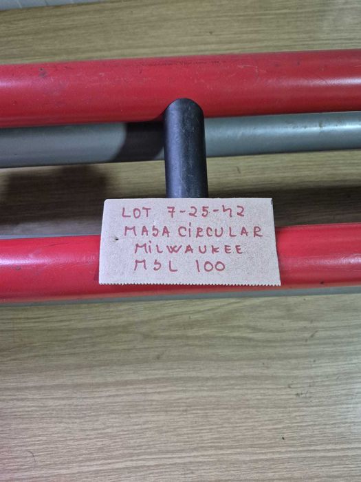 masa circular milwaukee msl 100 - lot 7-25-42