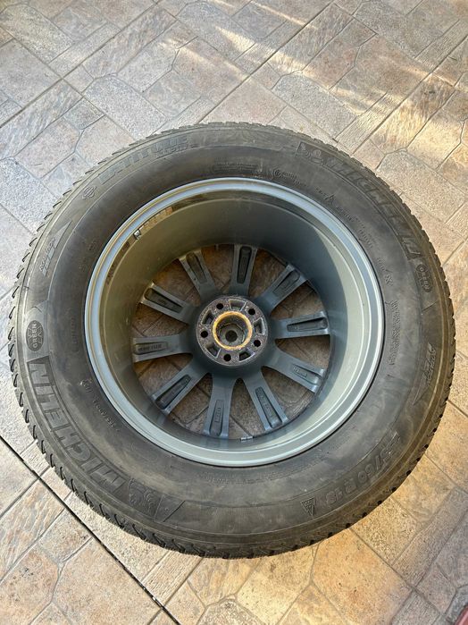 Jante 18" PLATIN + anvelope iarna Michelin 255/60 + prezoane