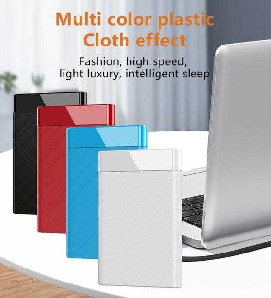 Външна Кутия за Харддиск 2.5" USB3.0 SATA HDD SSD Box Адаптер+Кабел