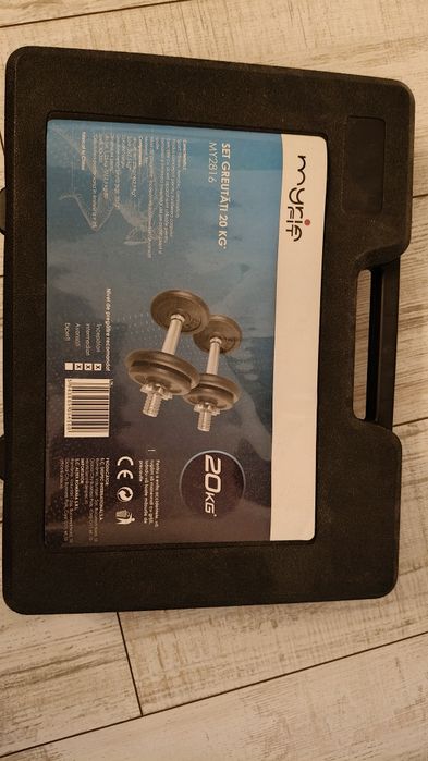 Set gantere și bare 20 kg din fonta