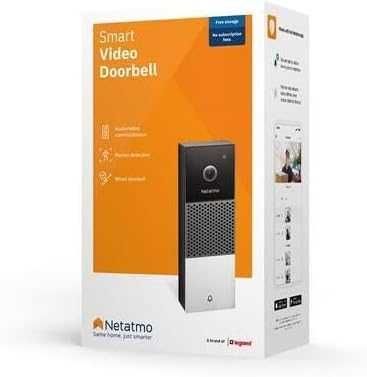 Sonerie video inteligentă Netatmo NDB-DE, Wi-Fi, audio în 2 direcții