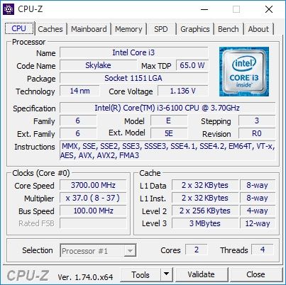 Срочно продам i3 6100
