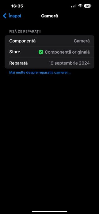 Vând/Schimb iPhone 13 Pro Max graphite 128gb 10/10